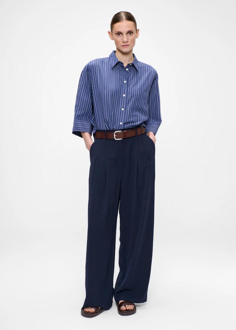 Zenggi - Japanese crepe jade pants