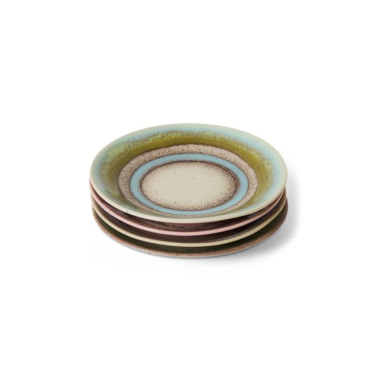 HK Living - 70s Ceramics: saucers, Doodle
