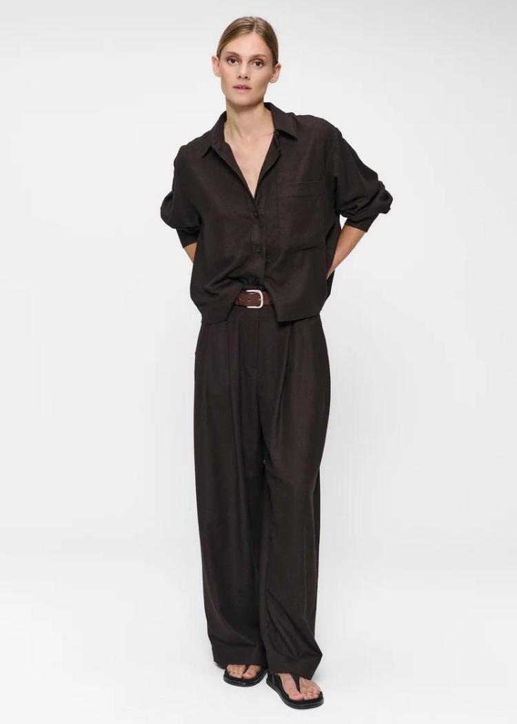 Zenggi - Soft flannel jade elastic pants