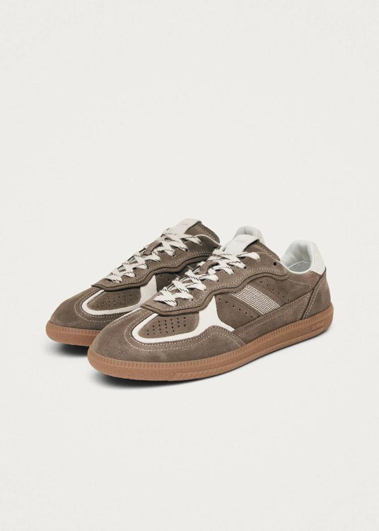 Alohas - Rife Taupe Leather Sneakers