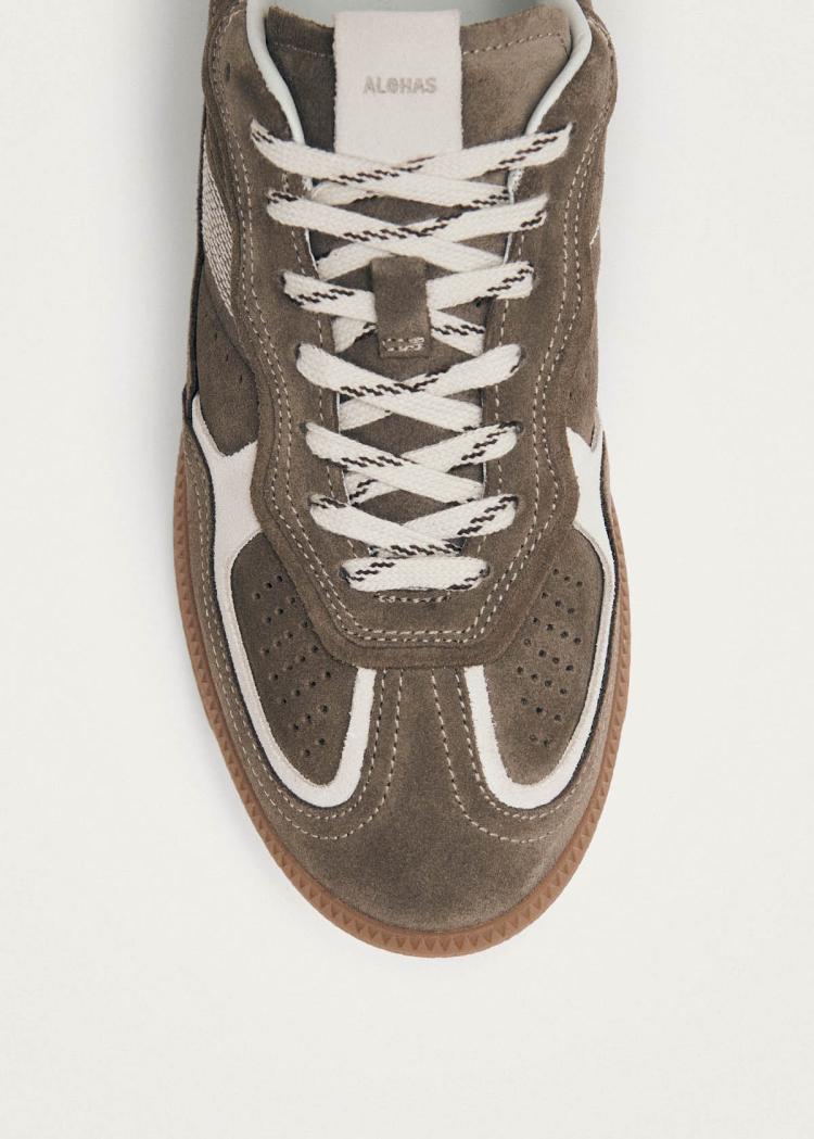 Alohas - Rife Taupe Leather Sneakers