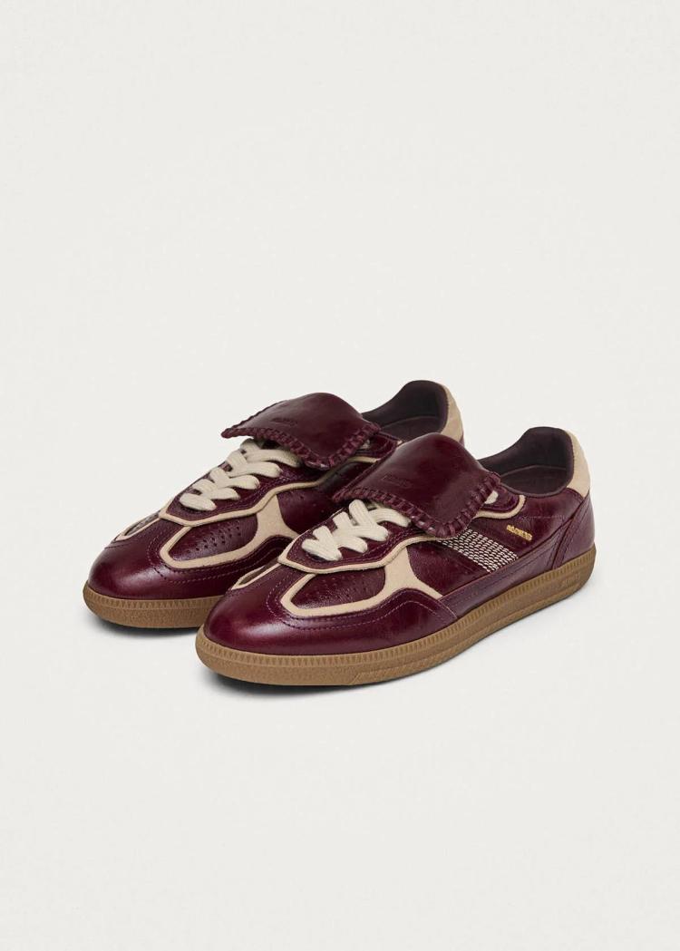 Alohas - Club Patent Deep Burgundy Leather Sneakers