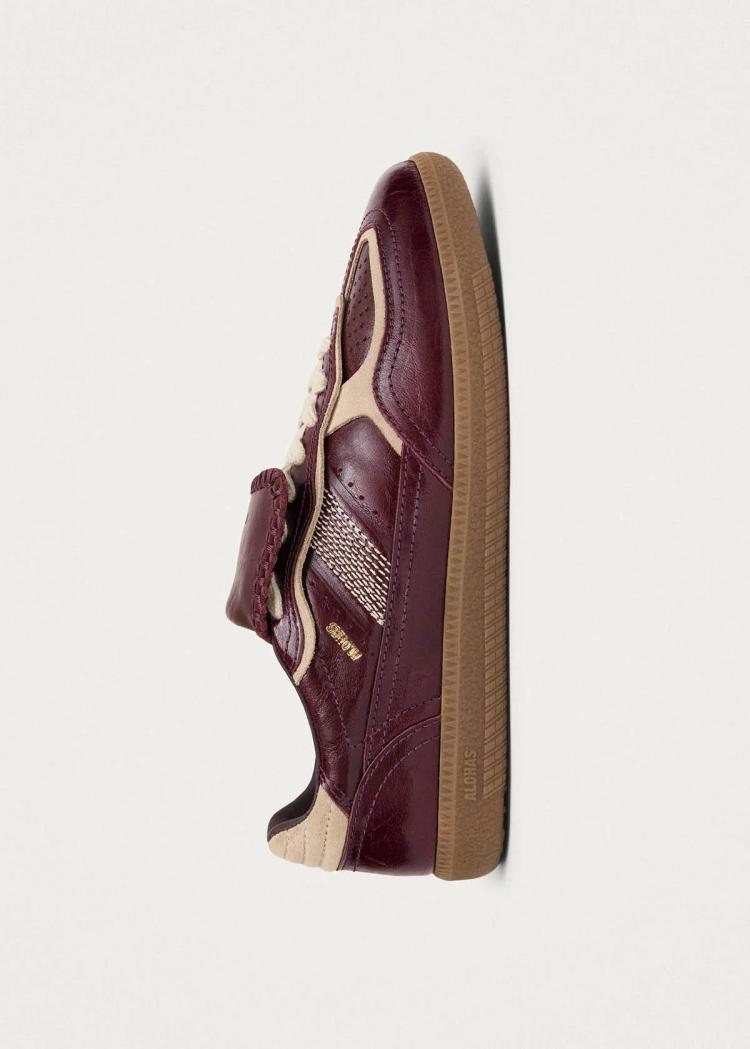 Alohas - Club Patent Deep Burgundy Leather Sneakers
