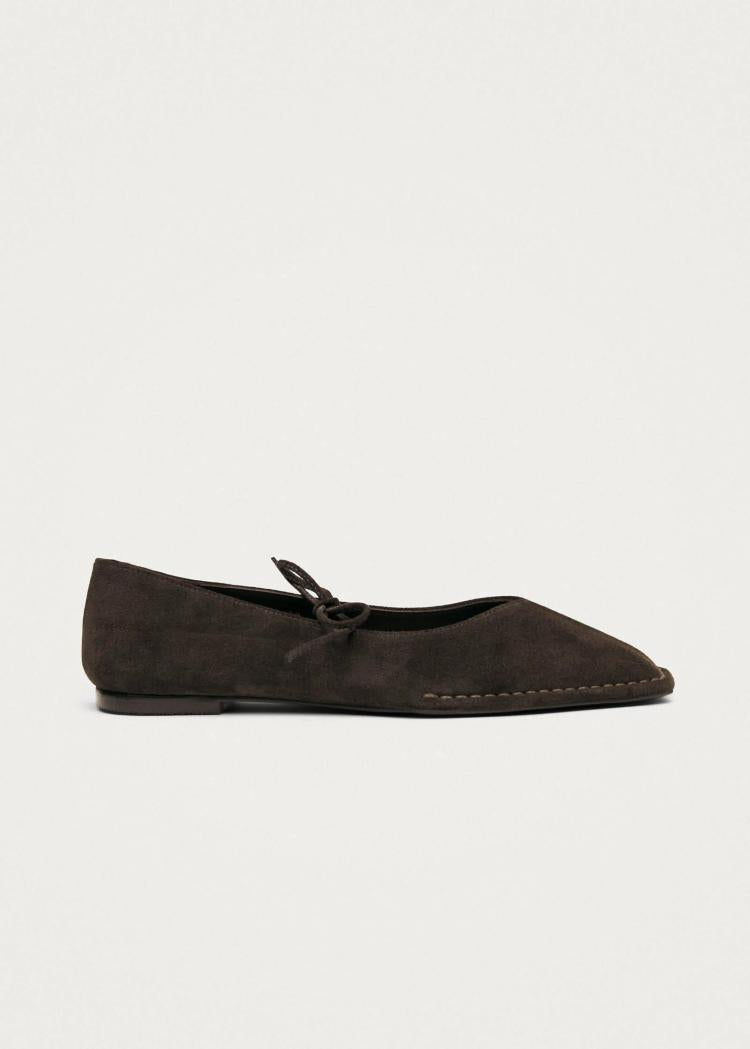 Alohas - Sway Suede Brown Leather Ballet Flats