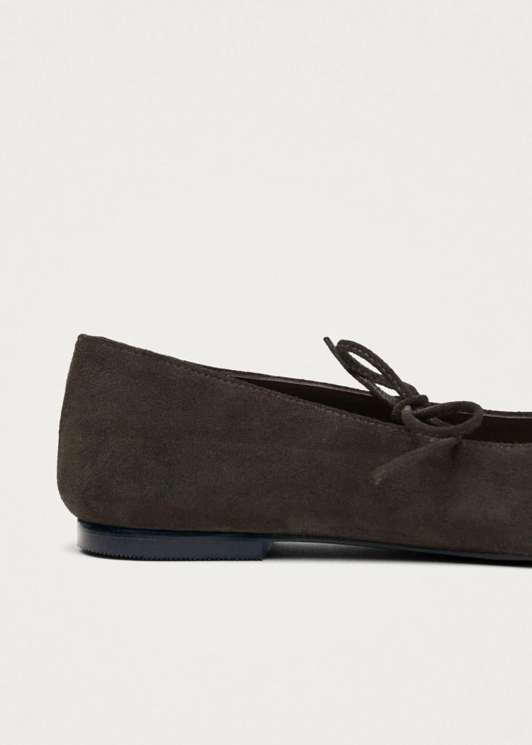 Alohas - Sway Suede Brown Leather Ballet Flats