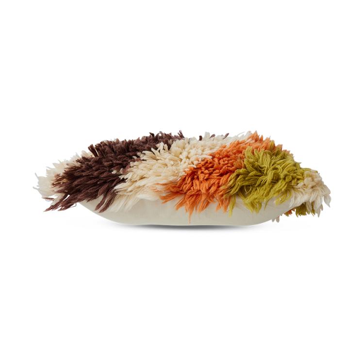 HK Living - Fluffy striped cushion