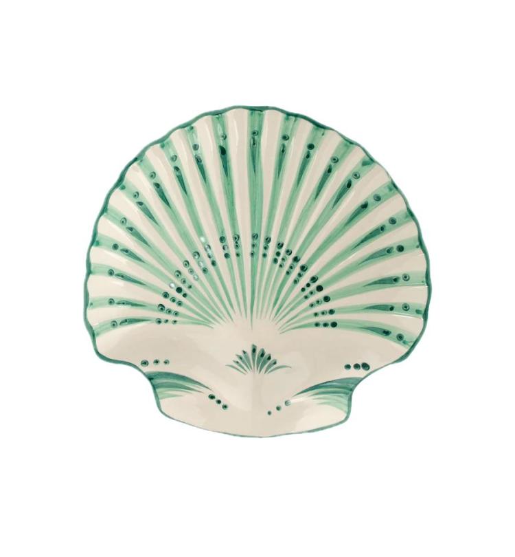 Anna+Nina - Shell Verde Serving Platter Green