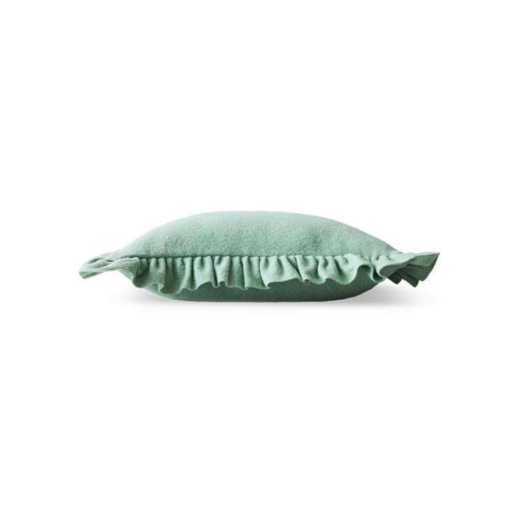 HK Living - Felt cushion, mint