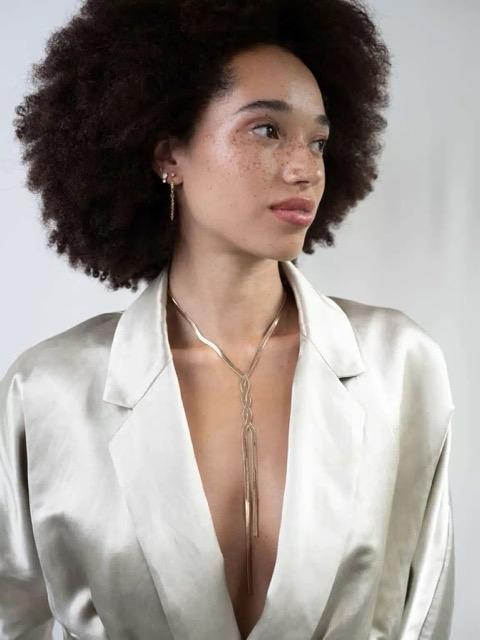 Ellen Beekmans - Fijne duo strass oorstekers