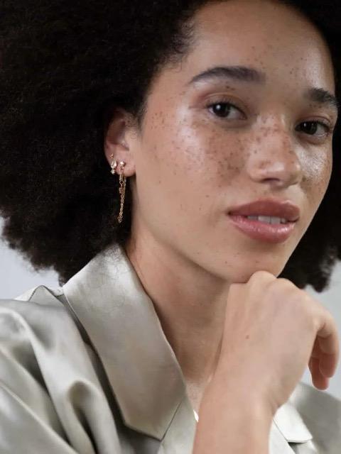 Ellen Beekmans - Fijne duo strass oorstekers