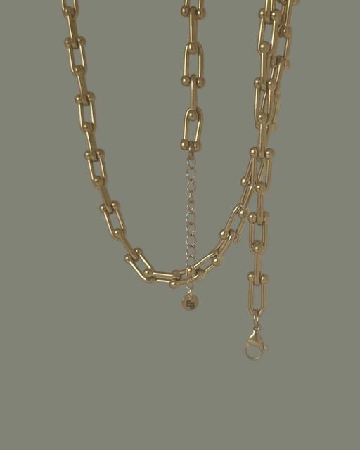 Ellen Beekmans -  Vergulde fantasie ketting