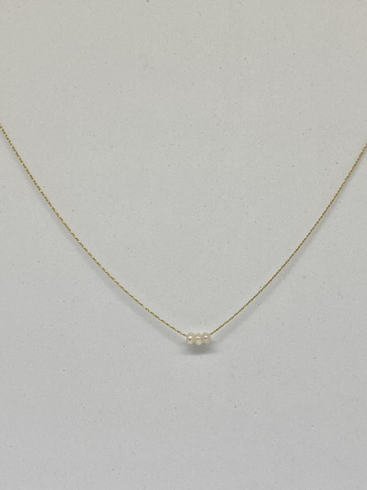 Ellen Beekmans - Fijne kettig 3 pareltjes