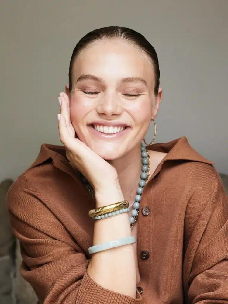 Ellen Beekmans - Vergulde ronde bangle small