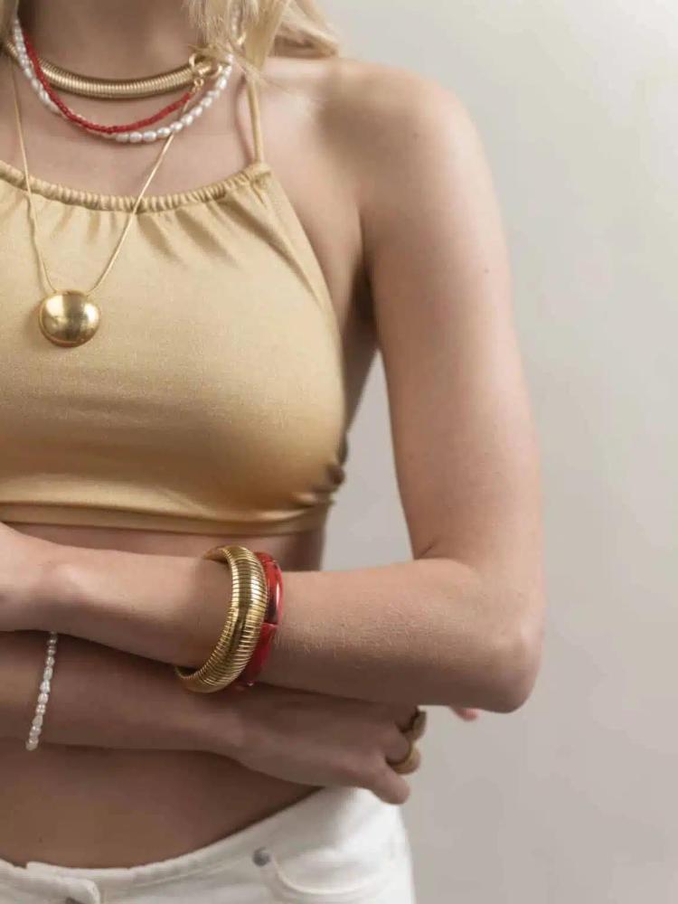 Ellen Beekmans - Vergulde ronde bangle