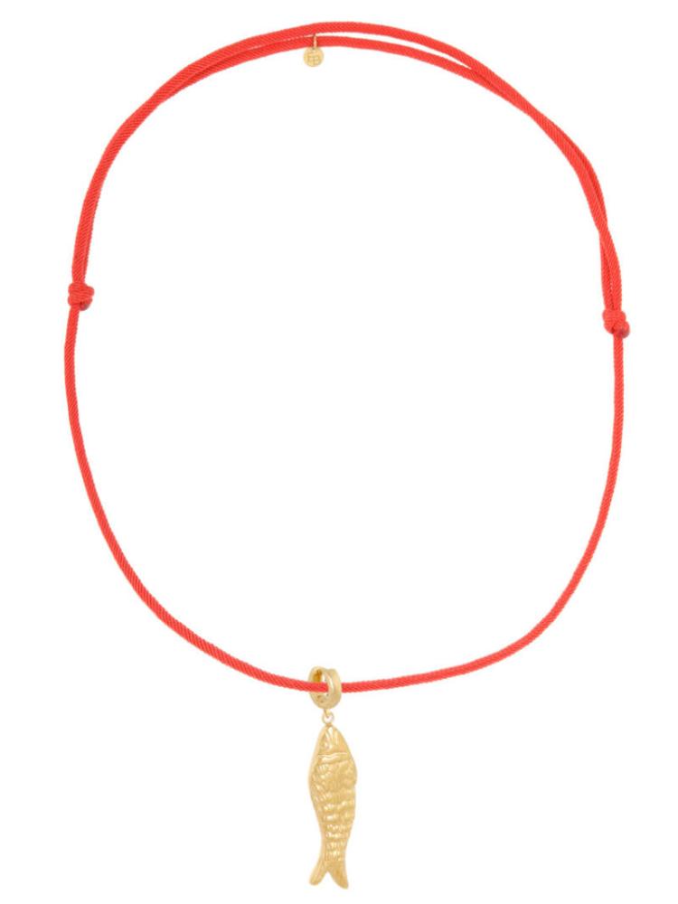 Ellen Beekmans -  Touw ketting met vis bedel