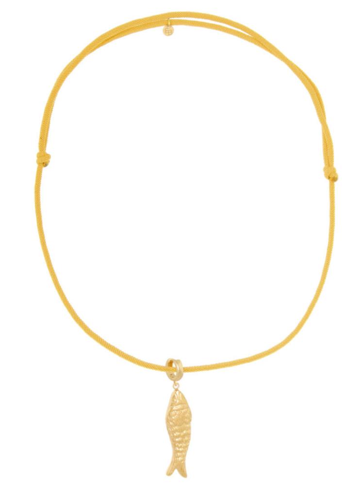 Ellen Beekmans -  Touw ketting met vis bedel