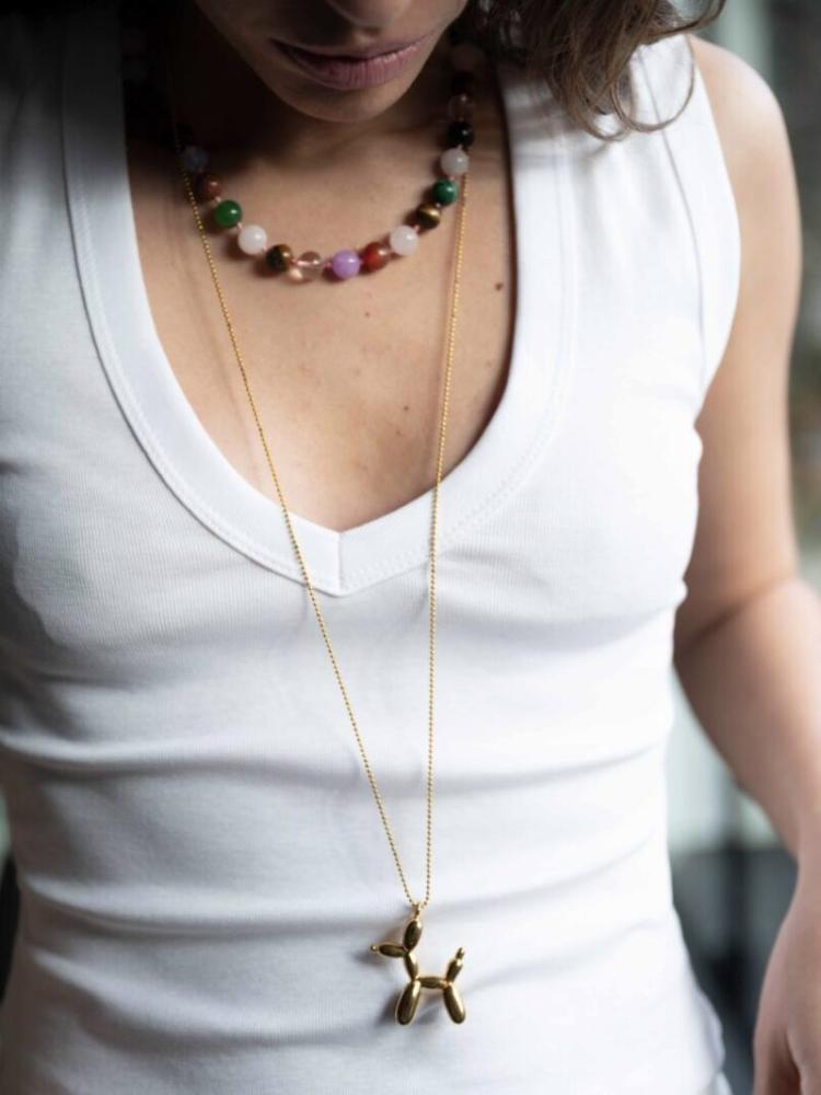 Ellen Beekmans - Gemstone ketting / multicolor I