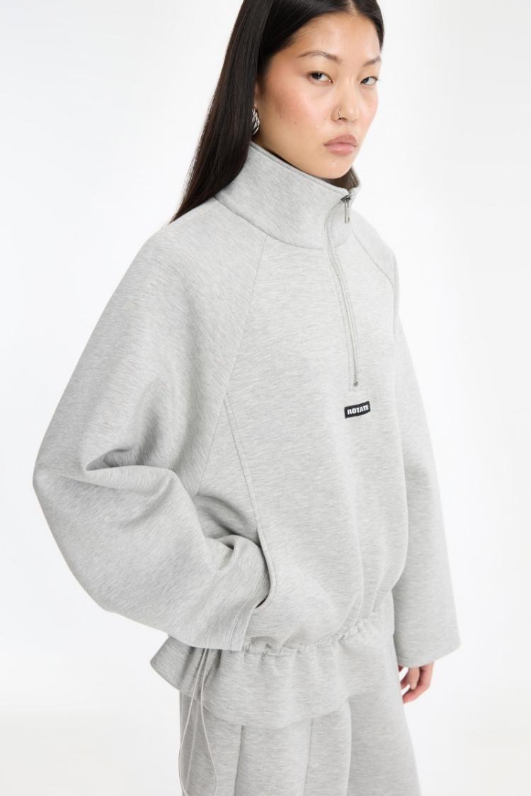 ROTATE - Scuba half zip jacket