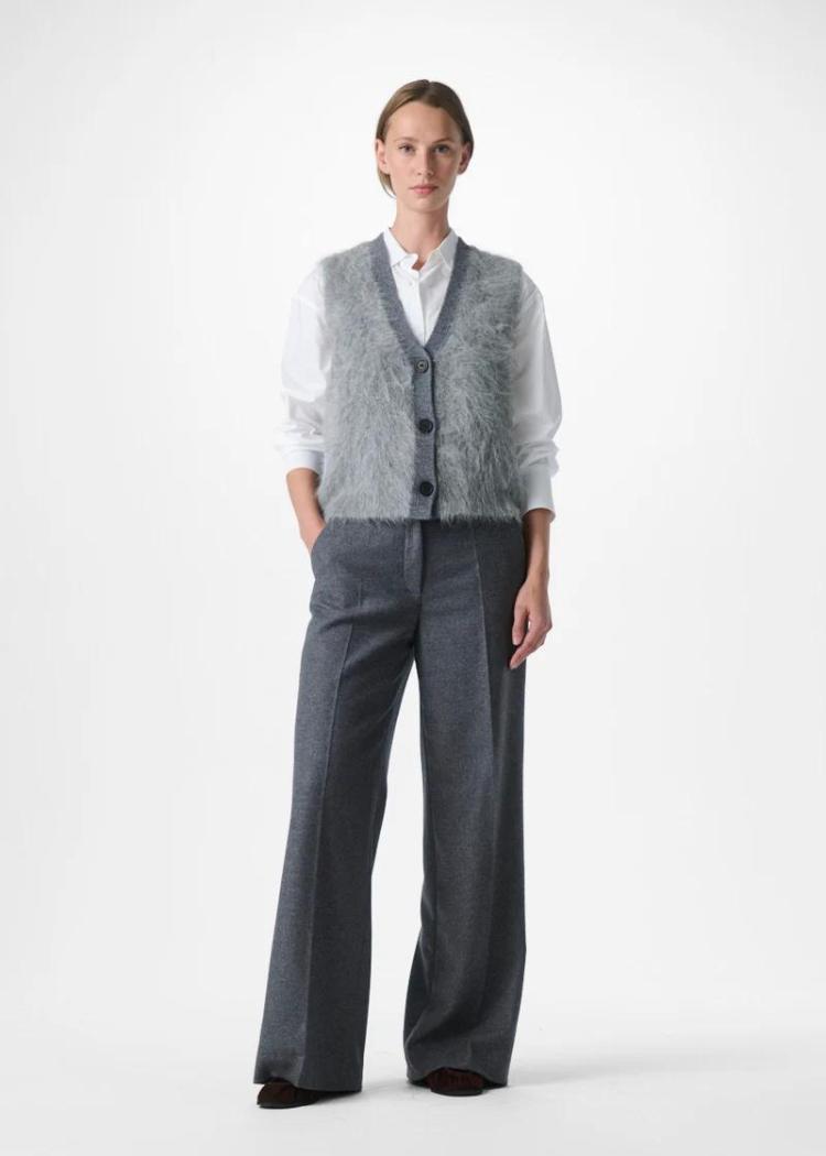 Zenggi - soft fur alpaca sleeveless vest