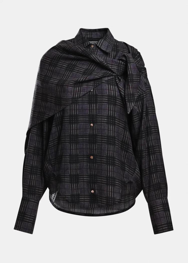 Essentiel Antwerp - Kiss oversized shirt w/ scarf