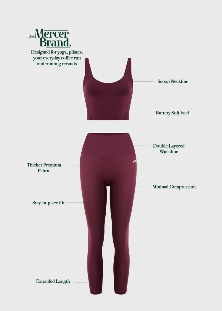 Mercer - Legging Bordeaux