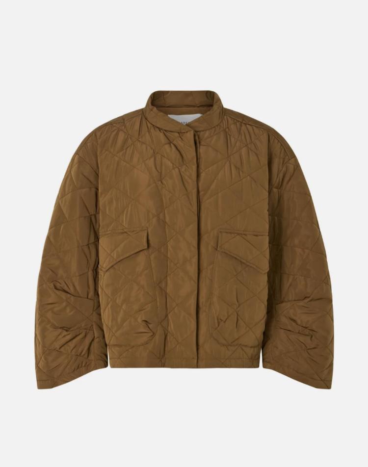 Rabens Saloner - Tech quilt jacket rhea chestnut