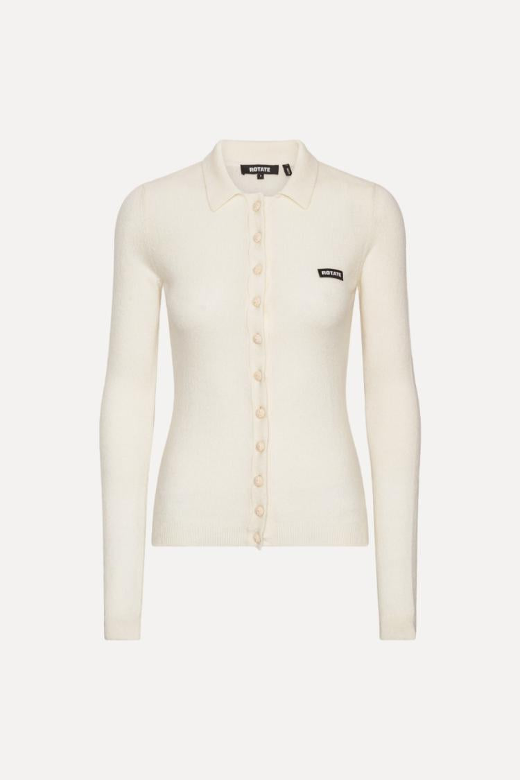 Rotate - Knitted polo top
