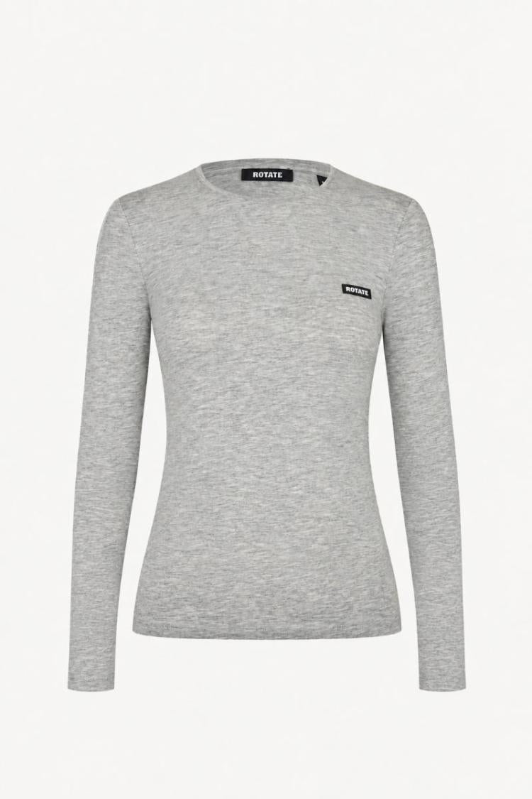 Rotate - Long Sleeve T-shirt Light Grey