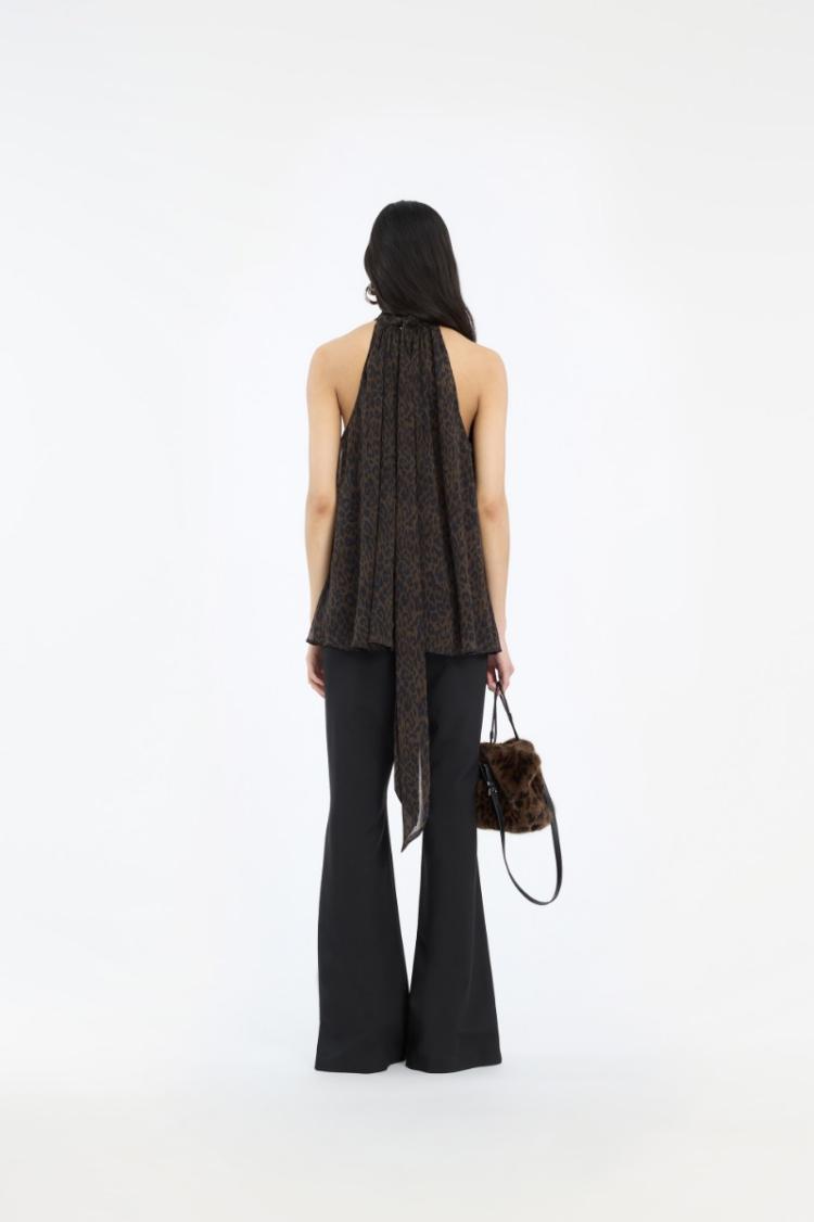 Rotate - Flared pants black