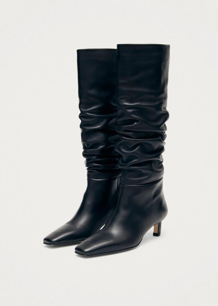 Alohas - kalila black leather boots