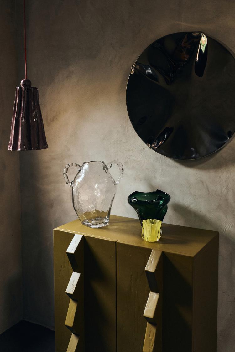 HK Living - Coralla candle holder, Lime
