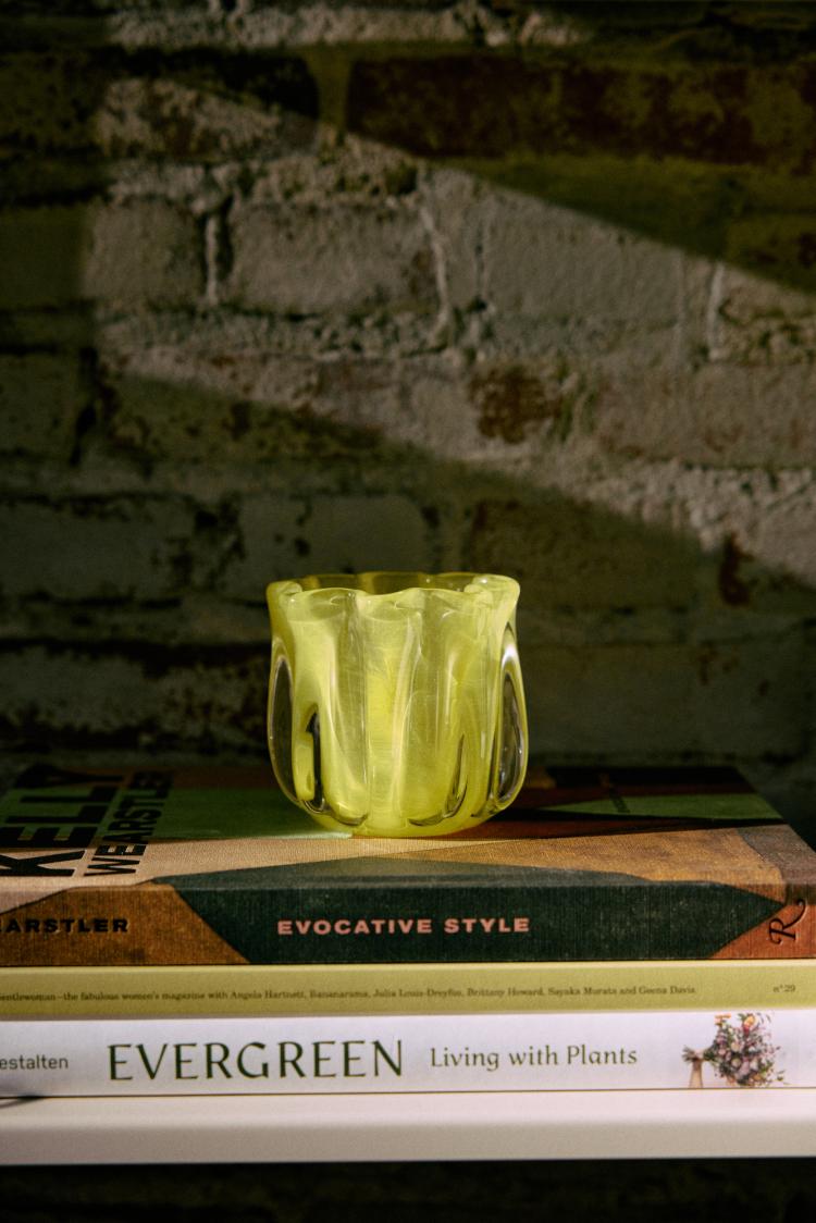 HK Living - Coralla candle holder, Lime