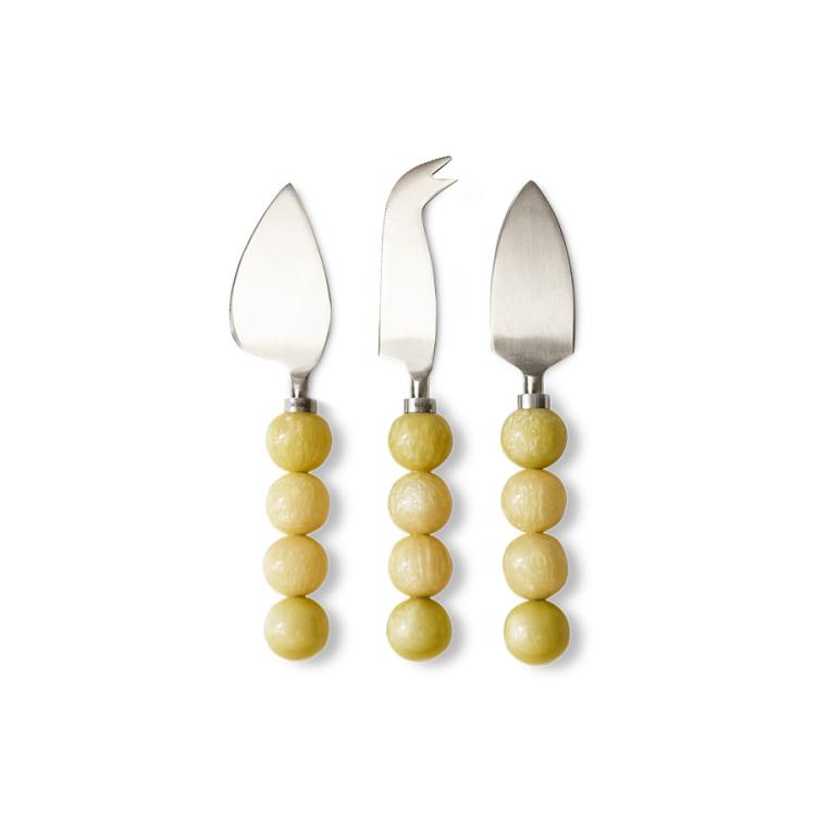 HK Living - Cheese knives, Lemon (set of 3)