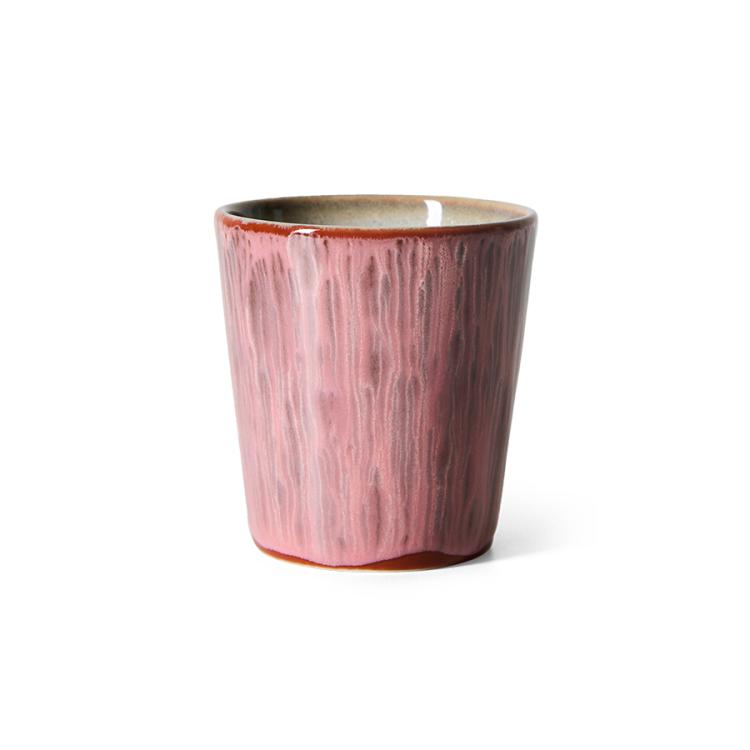 HK Living - 70s ceramics: coffee mug, Rhubarb