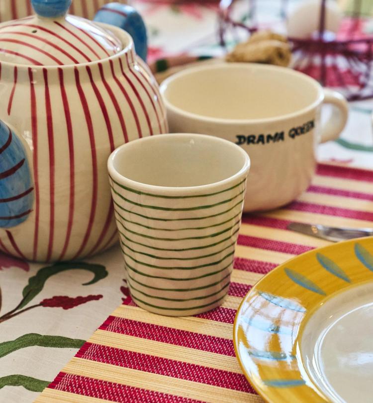 Anna+Nina - Stripe affair coffee cup set of 2