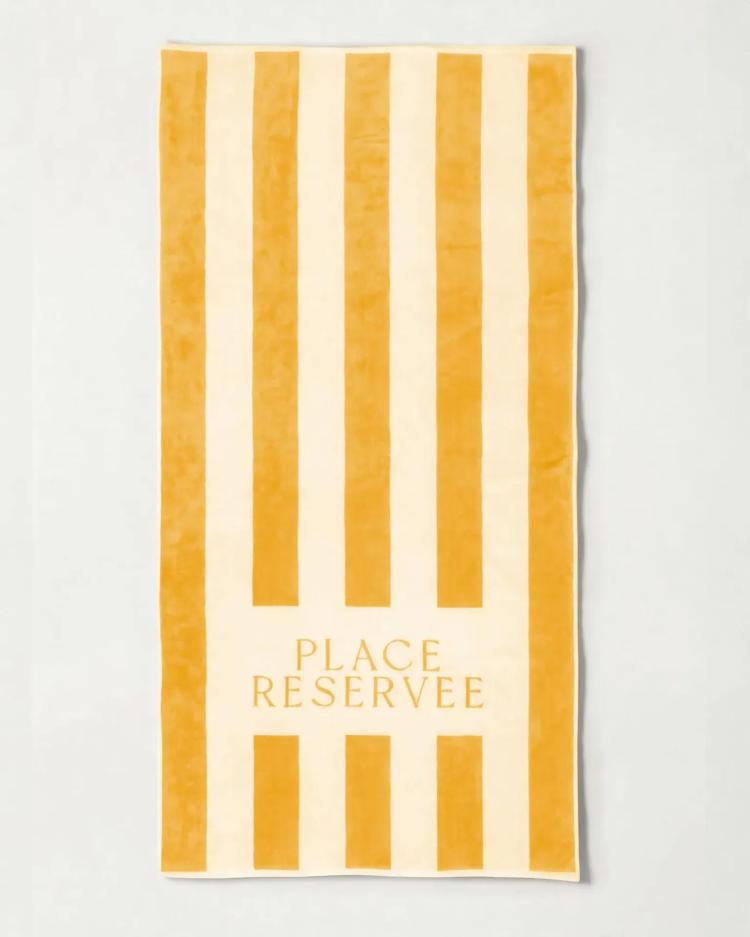Placereservee - Beach towel, Gold