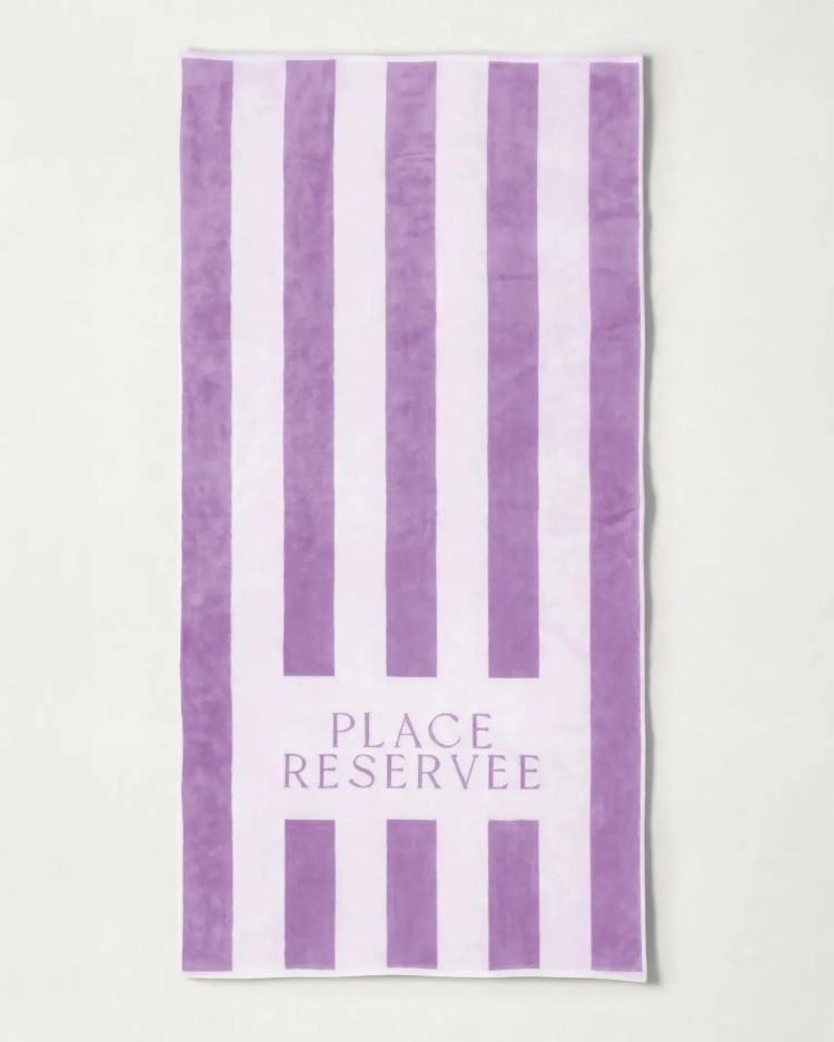 Placereservee - Beach towel, Lavender
