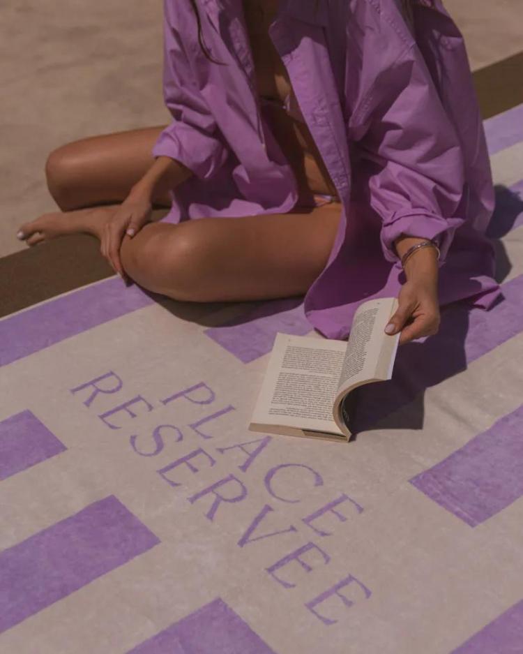 Placereservee - Beach towel, Lavender