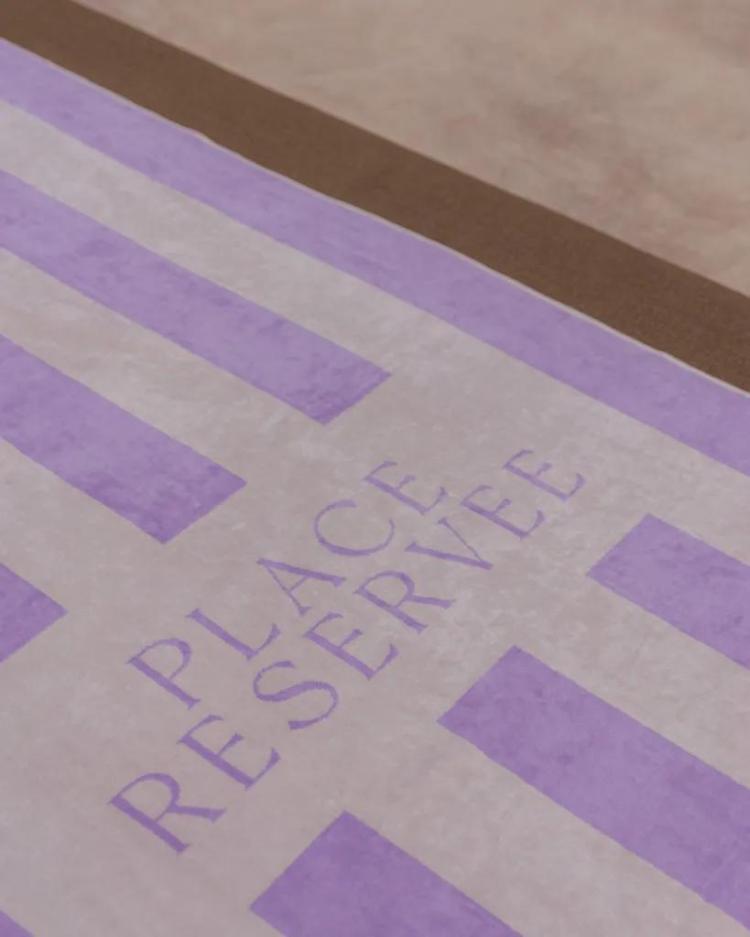 Placereservee - Beach towel, Lavender
