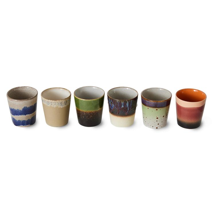 HK Living - 70s ceramics coffee mugs grounding