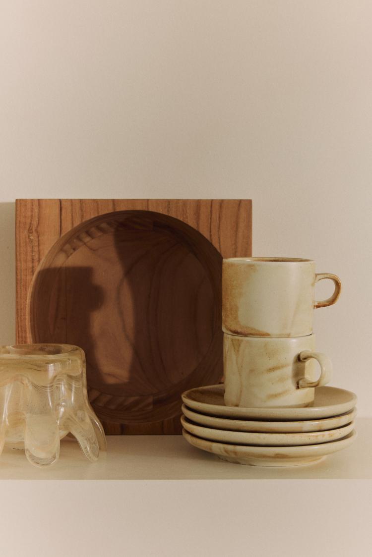 HK Living - Candle holder low cream