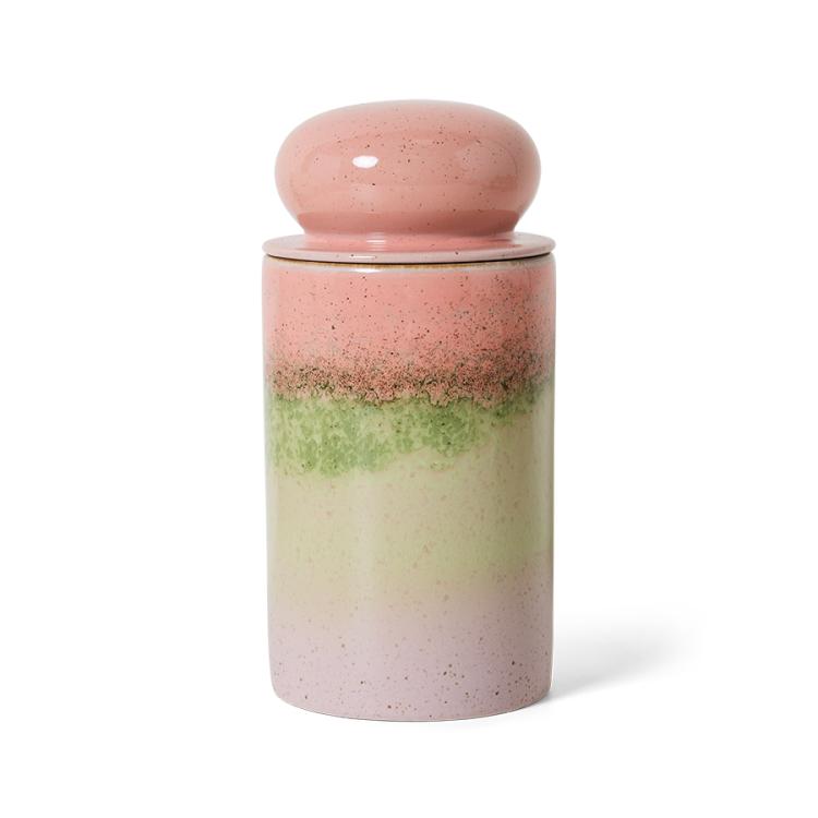 HK Living - 70s ceramics storage jar glaze