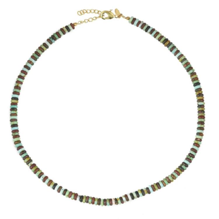 I am Jai - Aqua / brown jade