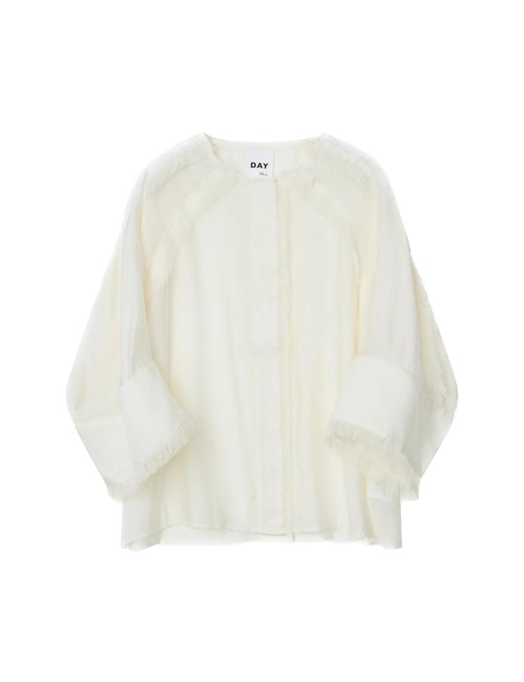 Day - cassie sheer fringes blouse