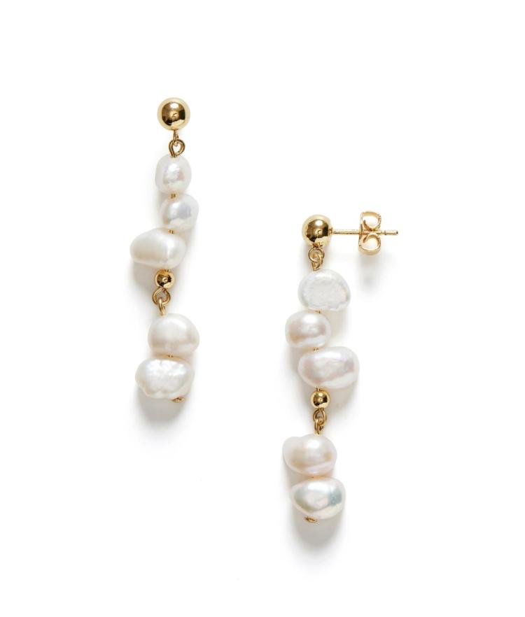 Anni Lu - pearly drop earrings